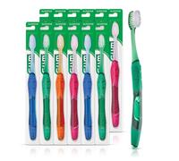 GUM Technique Deep Clean Cepillo de dientes - 525 Soft Compact (Pack de 6) colores varía)