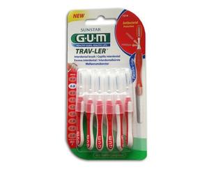 Gum Trav-Ler Cepillo Interdental 1314 Cilíndrico Portátil U-Micro x 6 unidades