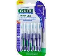 GUM TRAV-LER lila Kerze 1,2mm Interdental+6 Kappen, 5 pzas Cepillos interdentales