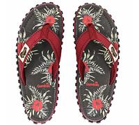 Gumbies Chanclas unisex Islander, con puntera de algodón súper suave y suela de goma reciclada duradera, comodidad garantizada, Gris Hibiscus, 44 EU