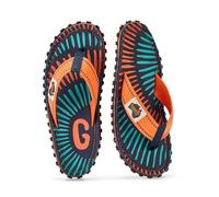 Gumbies Classic - Chanclas de materiales reciclados - suela robusta de neumáticos de coche reciclados, plantilla ergonómica, Tangerine Burst, 49 EU