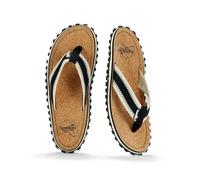 Gumbies Corker - Chanclas unisex con puntera de algodón súper suave, corcho sostenible y suela de goma reciclada. Comodidad garantizada, Black, 44 EU