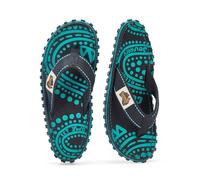 Gumbies Islander - Chanclas clásicas de lona unisex con suela de goma reciclada y plantilla de algodón | contorneadas, ligeras y cómodas para el día a día, Dotty, 7 Women/6 Men