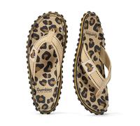 Gumbies Islander - Chanclas clásicas de lona unisex con suela de goma reciclada y plantilla de algodón | contorneadas, ligeras y cómodas para el día a día, Leopardo, 8.5 Women/7.5 Men