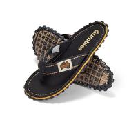 Gumbies Islander - Chanclas unisex con puntera de algodón supersuave y suela de goma reciclada duradera. Comodidad garantizada, Negro clásico., 44 EU