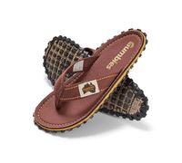 Gumbies Islander - Chanclas unisex con puntera de algodón supersuave y suela de goma reciclada duradera. Comodidad garantizada, Marrón clásico, 44 EU