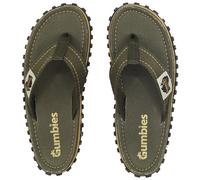 Gumbies Islander - Chanclas unisex con puntera de algodón supersuave y suela de goma reciclada duradera. Comodidad garantizada, caqui clásico, 44 EU