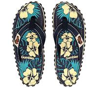 Gumbies Modelo Original | Azul/Turquesa | Chanclas de dedo para mujer/hombre Sandalias Chanclas, Azul Hibisco, 37 EU
