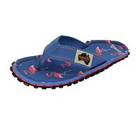 Gumbies Originals Blau - Chanclas hechas de materiales reciclados - suela robusta de neumáticos de coche reciclados, plantilla suave de lona de algodón, cómoda correa entre los dedos de algodón