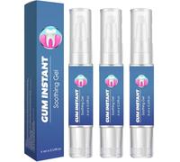 GumEase Gum Gel, gel reparador de dientes para aliviar las encías, geles calmantes instantáneos para encías, bolígrafo de esencia reparada para dientes, aliento fresco, cuidado bucal (3Pcs)
