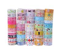 GUMEI 10 Kawaii 4M Tapes Mix Designs Juego de Cintas Adhesivas de Dibujos Animados para álbumes de Recortes/Manualidades