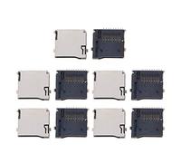 GUMEI 10PCS Push-Push Type TF Micro SD Adaptador de Enchufe de Tarjeta Conector PCB automático Conectores de Cable