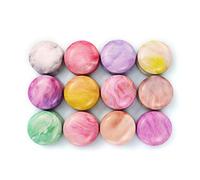 GUMEI 12 Piezas Mini Elegante Caja de Lata de Flores DIY Tarro de Vela bálsamo Redondo Caja de lápiz Labial vacía