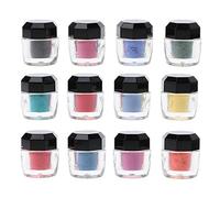 GUMEI 12 Uds Resina de Pigmento termocrómico Polvo mágico Cambio de Color Resina fabricación de Joyas