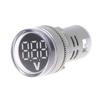 GUMEI AC 60-500V 22mm Voltímetro Digital Indicador de Voltaje Indicador de Monitor Luces de señal