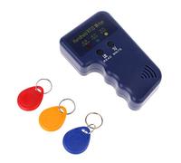 GUMEI de Mano 125 KHz RFID duplicadora copiadora Programador Lector + Llaves EM4305 T5577 Tarjeta de Etiquetas de llaveros de identificación regrabables