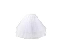 GUMEI Enagua Mujeres Ni?as Color Sólido Ballet Tul Corto Crinolina Enagua Multicapa Vestido de Baile Lolita Enagua Cintura elástica con cordón Ajustable