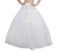 GUMEI Enagua Novia, Vestido de Novia, Enagua de Apoyo, 3 Aros, Falda de Hilo de 1 Capa, Faldas de Disfraz para Mujer, Forro Interior
