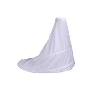 GUMEI Enagua, Vestido de Novia para Novia, Falda con Cola, Enagua sin Hilo, 2 Aros, Cintura elástica, cordón, Faldas Ajustables con Cola de pez