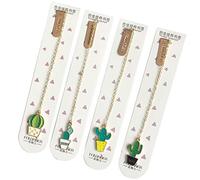 GUMEI Marcapáginas de Cactus Bonitos, 1 Pieza para Libros, Marcador de página de Papel, Material Escolar, papelería