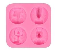 GUMEI Molde de Resina de faraón Egipcio, Herramientas de Molde de Resina de Arcilla polimérica para Pastel de Fondant de Silicona