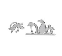 GUMEI Plantilla de Troqueles de Corte de Metal de pingüino, álbum de Recortes DIY, Sello, Tarjeta de Papel, decoración en Relieve, artesanía