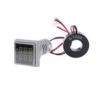 GUMEI Voltímetro y amperímetro de Pantalla Dual Digital LED Cuadrado medidor de Voltaje medidor de Corriente AC 60-500V 0-100A