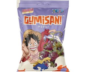 GUMISAN chicle de frutas con sabor a uva motivo One Piece, Luffy - 1 x 180 g