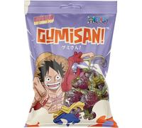 GUMISAN Chicle de Frutas Sabor Uva, 180 g | Motivo One Piece Luffy