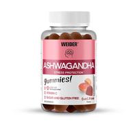 Weider Gominolas Ashwagandha – Sabor Naranja Dulce, KSM-66, Vitamina C, Sin Azúcar