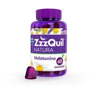 ZzzQUIL Natura Gominolas Melatonina, ayuda para dormir con Vitamina B6 y Camomila, 60 gominolas