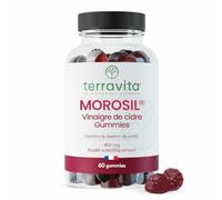 Gummies MOROSIL - Vinagre de Sidra | 400 mg de Morosil de Naranja Sanguina | Eficacia Clínicamente probada | 60 Gummies Vegan Sabor Naranja | Sin Gelatina | Terravita
