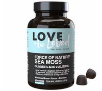 GUMMIES SEA MOSS & FUCUS|Metabolismo Activo, Equilibrio y Destox|Fuente Natural de Yodo (100% AR)|Sabores Manzana Verde & Kiwi|Vegano, 100% Natural & Hecho en Francia|42 Gummies|Love and be Loved