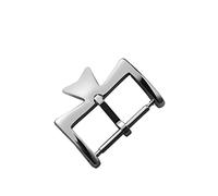 GUMMMY Broche de reloj de acero inoxidable para VC Vacheron, hebillas para correa de reloj, broche de Metal plateado, dorado, rosa, dorado, 16MM y 18MM(Silver,16mm)