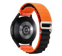 GUMMMY Correa de 20mm y 22mm para Samsung Galaxy Watch 6/4/5/Pro/classic/active 2/Gear S3 Alpine Loop, Correa para HUAWEI GT 2 4 3 Pro(Orange black,22mm)