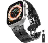 GUMMMY Correa de acero inoxidable para Apple Watch Ultra de 49 mm Series 8 7 6 SE 5 4 45 mm, 41 mm, 44 mm, 40 mm, metal Watchabnd para iWatch 3 de 42 mm y 38 mm, 38/40/41mm, Ágata