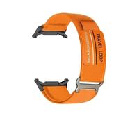 GUMMMY Correa de nailon para viaje para Samsung Galaxy Watch 7 Ultra 47 mm, correa deportiva para hombre para Galaxy 7 47 mm ultra, sin espacios, pulsera con extremo curvo(06 orange)
