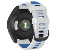 GUMMMY Correa de reloj de 22 mm para Garmin Forerunner 965/Forerunner 955/Forerunner 945/Forerunner 935, bandas de repuesto de silicona suave de 22 mm(White Blue)