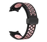 GUMMMY Correa de silicona de 20 mm para Samsung Galaxy Watch 6 Classic 43 47 mm 5Pro 45 mm Breathe No Gaps Reloj con hebilla magnética 7 6 5 4 40 mm 44 mm Correas de reloj(Antique Black,Watch 4 5 6 7)