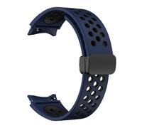 GUMMMY Correa de silicona de 20 mm para Samsung Galaxy Watch 6 Classic 43 47 mm 5Pro 45 mm Breathe No Gaps Reloj con hebilla magnética 7 6 5 4 40 mm 44 mm Correas de reloj(White Light Pur,Watch 5 Pro)