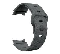GUMMMY Correa de silicona sin huecos para Samsung Galaxy Watch 7, 6, 4, 5, 44mm, 40mm/FE/5 pro, pulsera de fútbol de 20mm, Correa clásica de 43mm y 47mm(Space gray,Watch 7 44mm)
