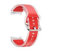 GUMMMY Correa de verano de 20mm para Samsung Galaxy Watch 7 FE, reloj de 40mm, 6 correas clásicas de 47mm, accesorios para senderismo y mujer y hombre(Transparent Red,Watch 6 5 4 40mm)