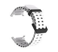 GUMMMY Correa marina para Galaxy Watch Ultra 47 mm Correa deportiva de silicona Pulsera para Galaxy Ultra Accesorios de correa de reloj(Black-White)