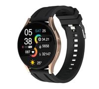 GUMMMY VISTA SMART PEDOMETER múltiples modos deportivos alerta de alerta de voz Bluetooth llamado HD Color REDONDE RED REDUCCIÓN(Golden)