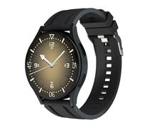 GUMMMY VISTA SMART PEDOMETER múltiples modos deportivos alerta de alerta de voz Bluetooth llamado HD Color REDONDE RED REDUCCIÓN(Black)