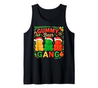 Gummy Bear Gang Christmas Candy Squad Kids Team Xmas Costume Camiseta sin Mangas