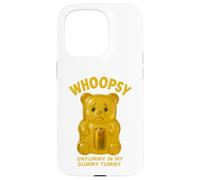 Gummy Bear Whoops Black Humor Candy Treat Sugar Carcasa para iPhone 15 Pro