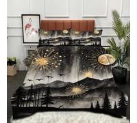 Gumntun Edredón Cama 105-200x200 cm Mariposa Diente De LeóN, Microfibra Lavable y Transpirable 3D Juego de Ropa, Matrimonial FáCil Lavar Juego de Cama Estampado para Regalo_B7888