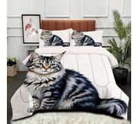 Gumntun Edredones Cama 150-220x240 cm Auriculares De Gorila De Colores, Microfibra Esponjosa Impreso Edredón sin Funda, 3D Estampado Juego de Cama con 2 Funda de Almohada (50x75 cm)_B3485