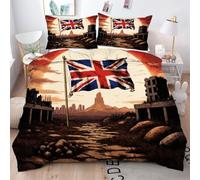 Gumntun Funda Nórdica 200 x 200 cm Banderas Coloridas, Ligero Transpirable Juegos de Fundas para Edredón, Impreso en 3D Conjuntos de Cama para Todas Las Estaciones (2 Funda de Almohada 50x75 cm)_4975a